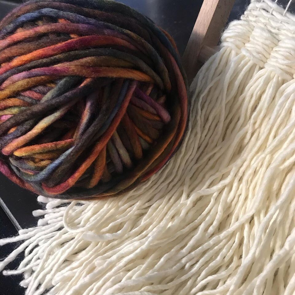 malabrigo knit weave fibre maven wall hanging