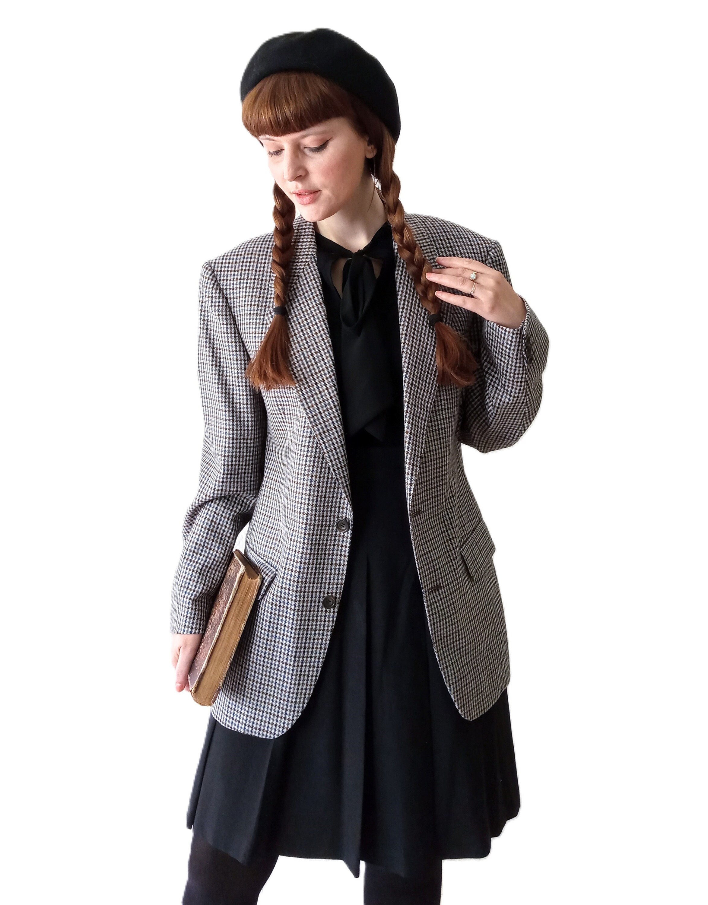 porter-un-blazer-oversize-en-look-retro