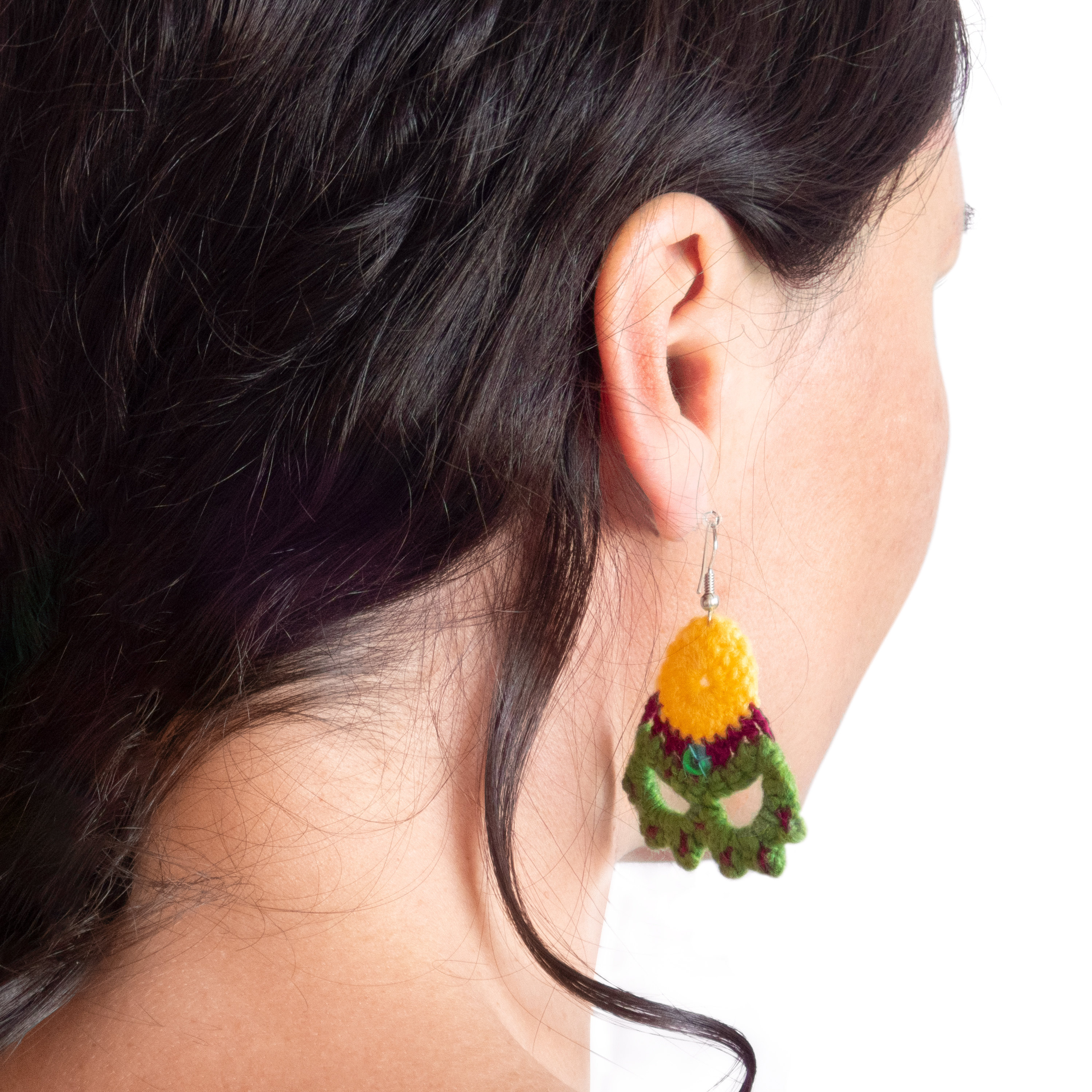 handmade funky earrings, aesthetic artistic big jewellery