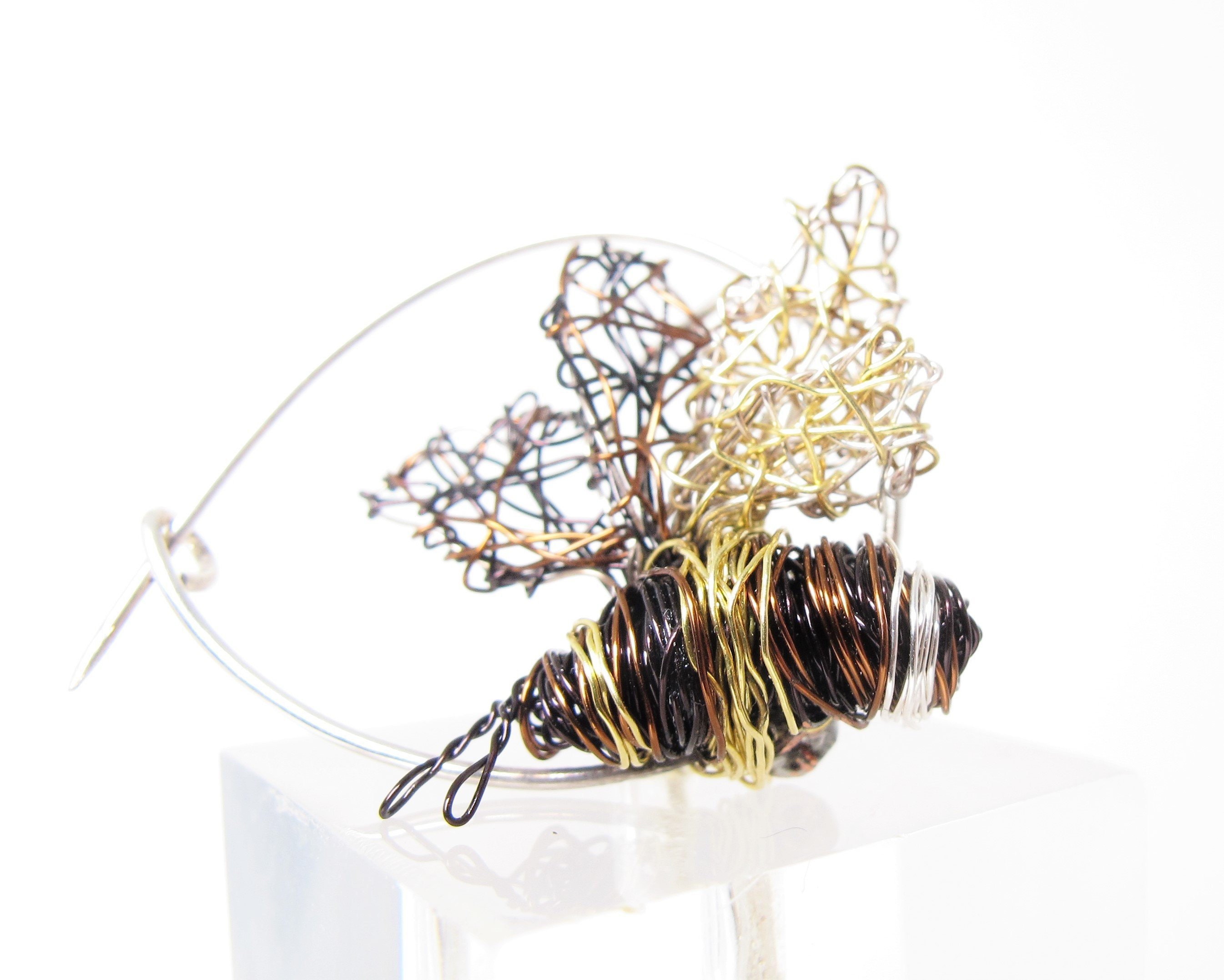 bumble bee pin, insect jewelry