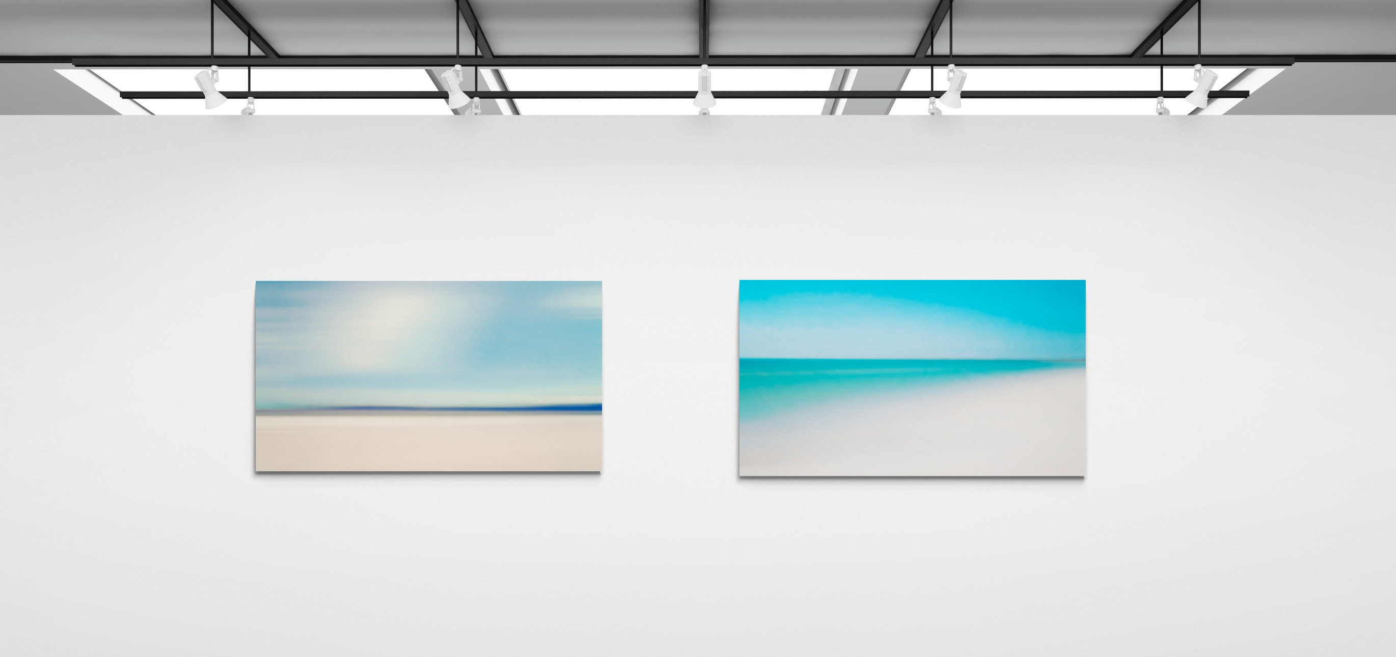 large landscape canvases by deborah pendell on exhibition at IDRC st Pauls churchyard city of london