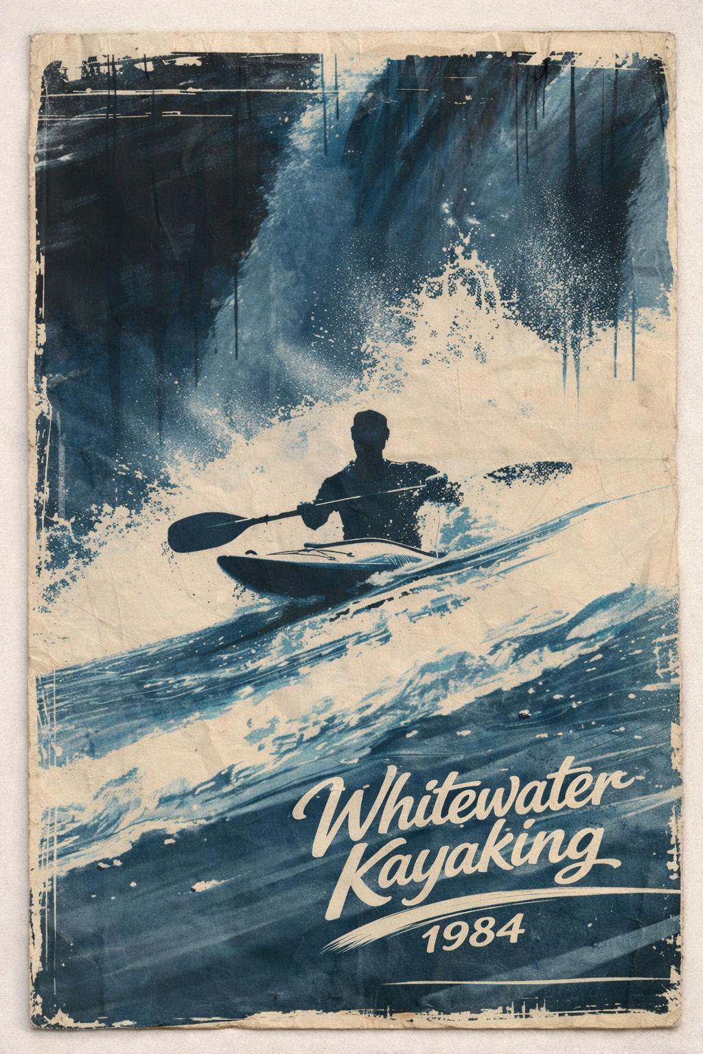 A Kayaking Poster for a Statement wall