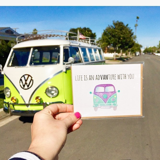 adventure, van life, vw bus, bus life, wanderlust, travel blog, san diego blogger, women owned, funny greeting cards, funny travel blog