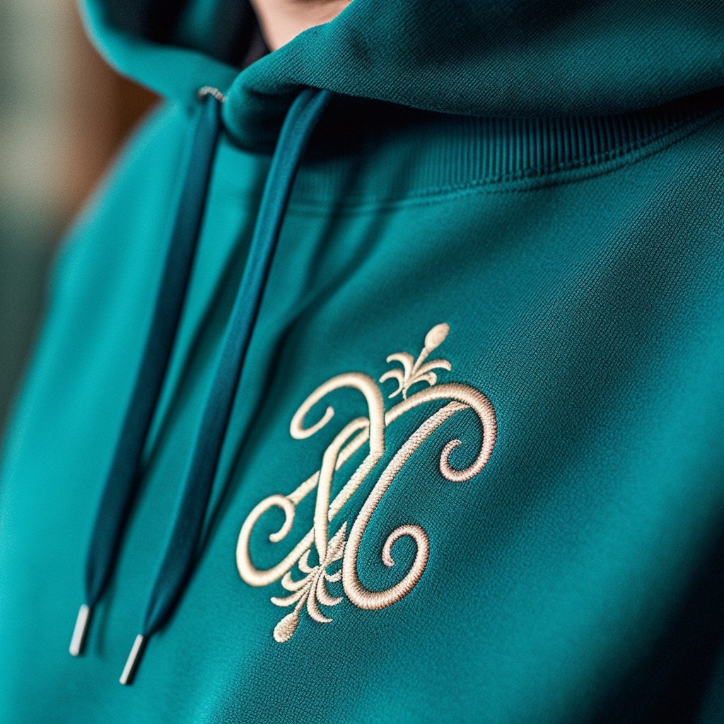 Monogram Embroidered Hoodie