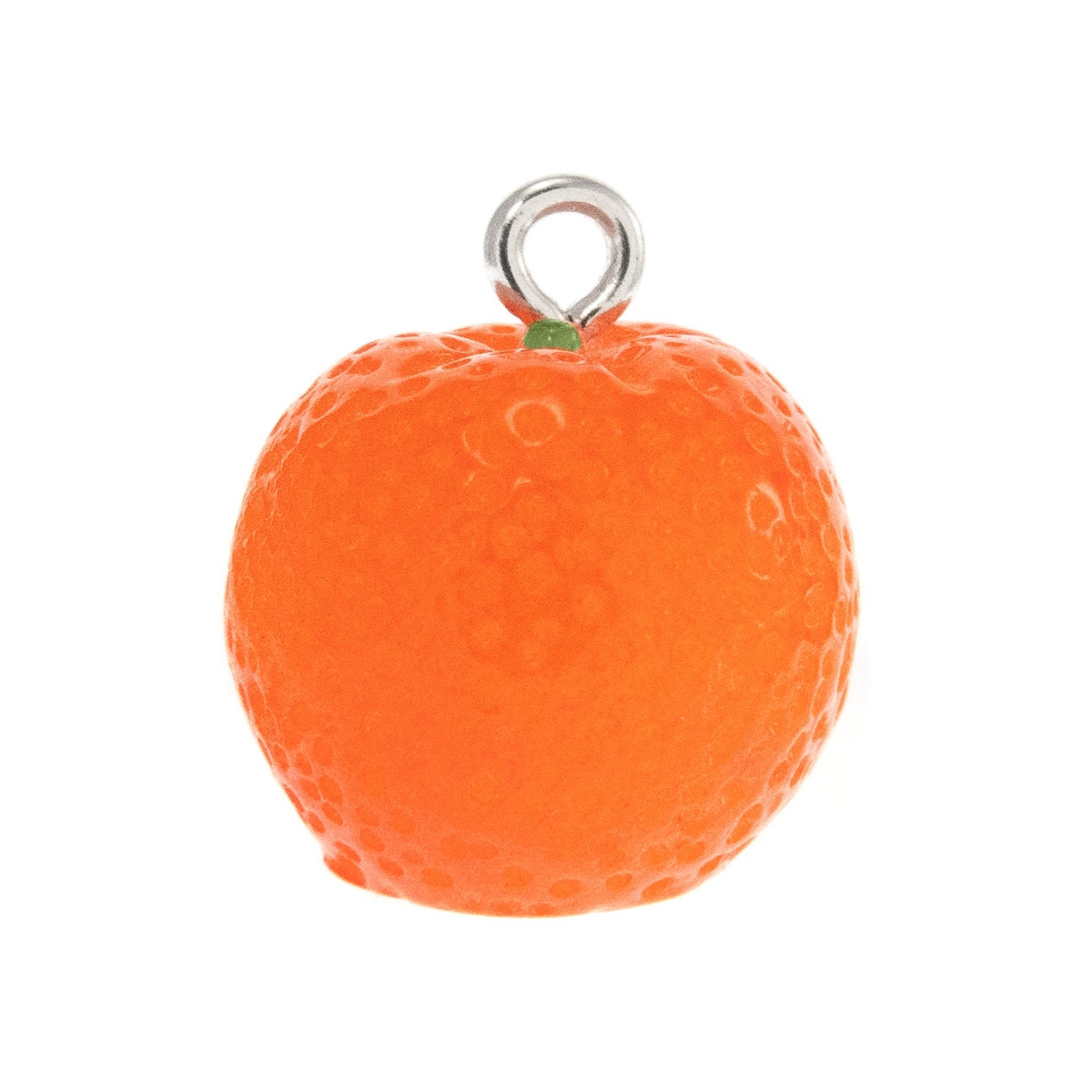 Orange Fruit Necklace. Charm Jewelry