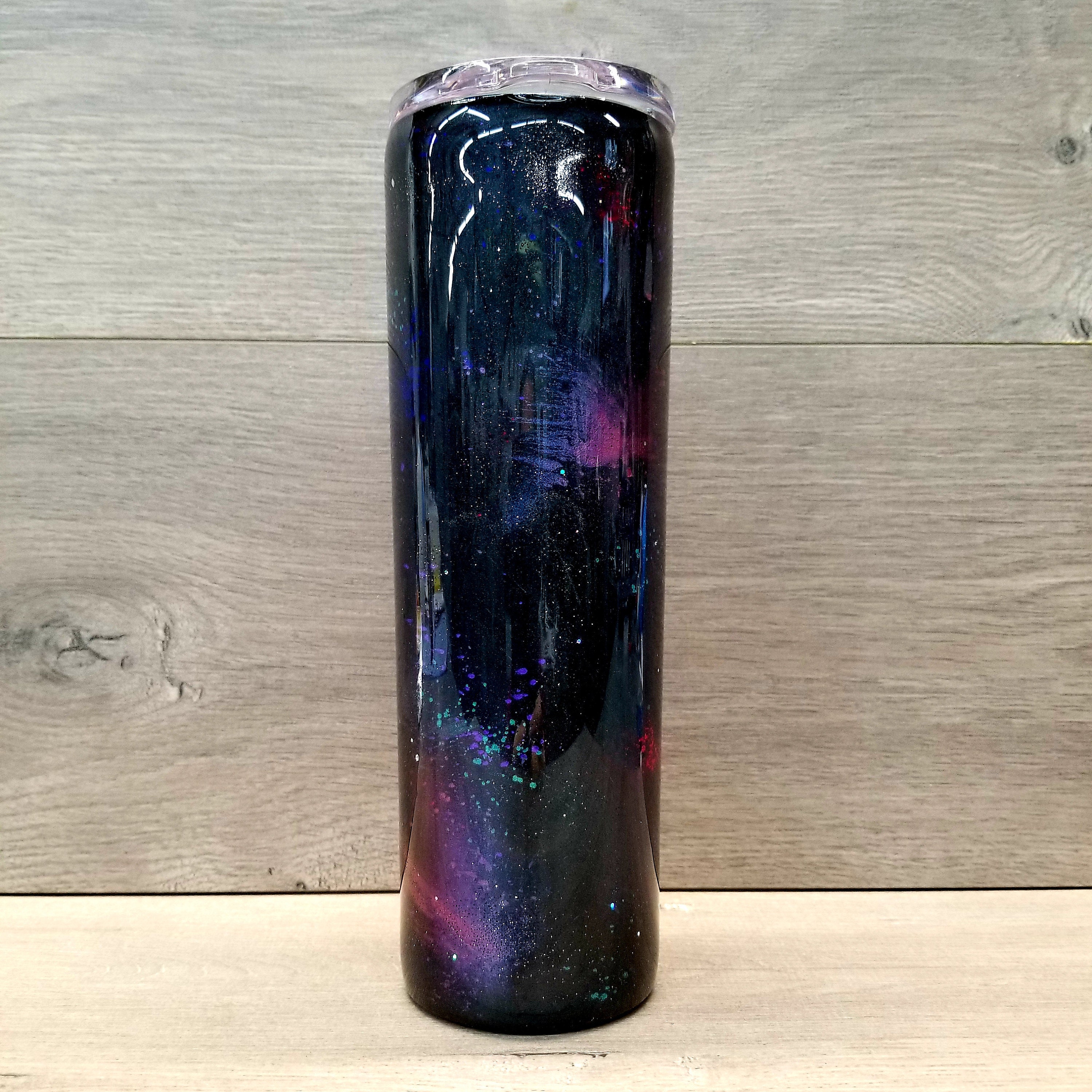 Finished galaxy tumbler