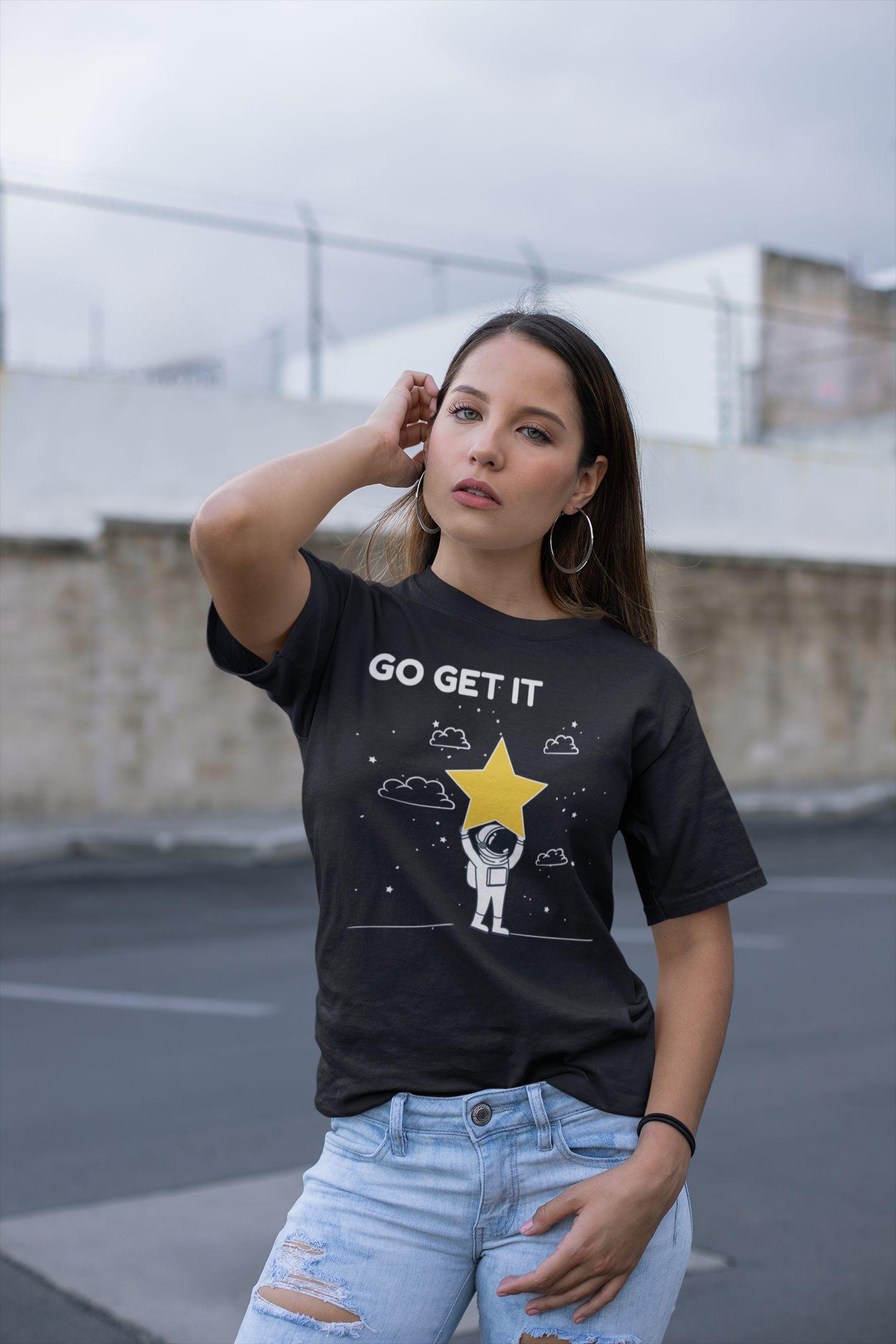 Spiritual Motivational Shirt | Celestial Empowerment Graphic Tee Retro Vintage Style Store Shop