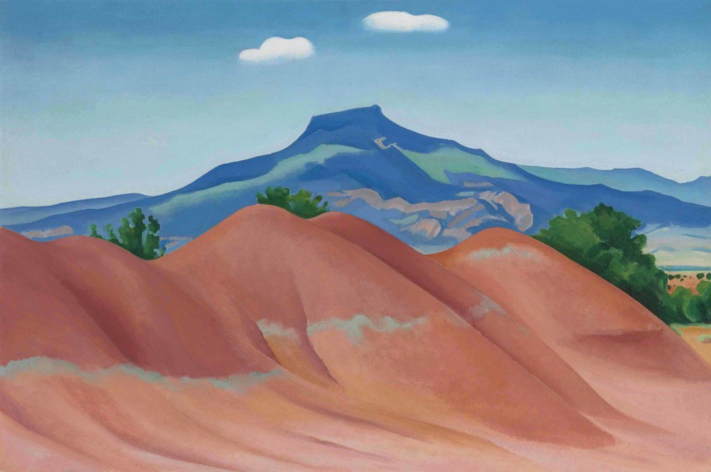 “Red Hills with the Pedernal”—1936—Georgia OKeeffe