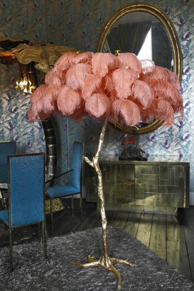 Ostrich Feather Lamps by A Modern Grand Tour