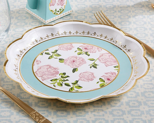 floral plates