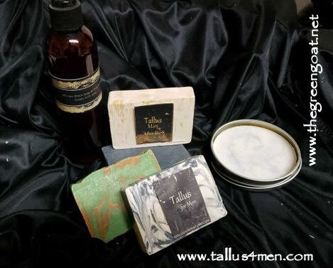 $ hand cut Goats Milk Soaps with added Shea Butter, 1 body wash 100% African Black Soap scented in The Norseman, and Shaving Soap with Shea Butter, and Rhassoul Clay