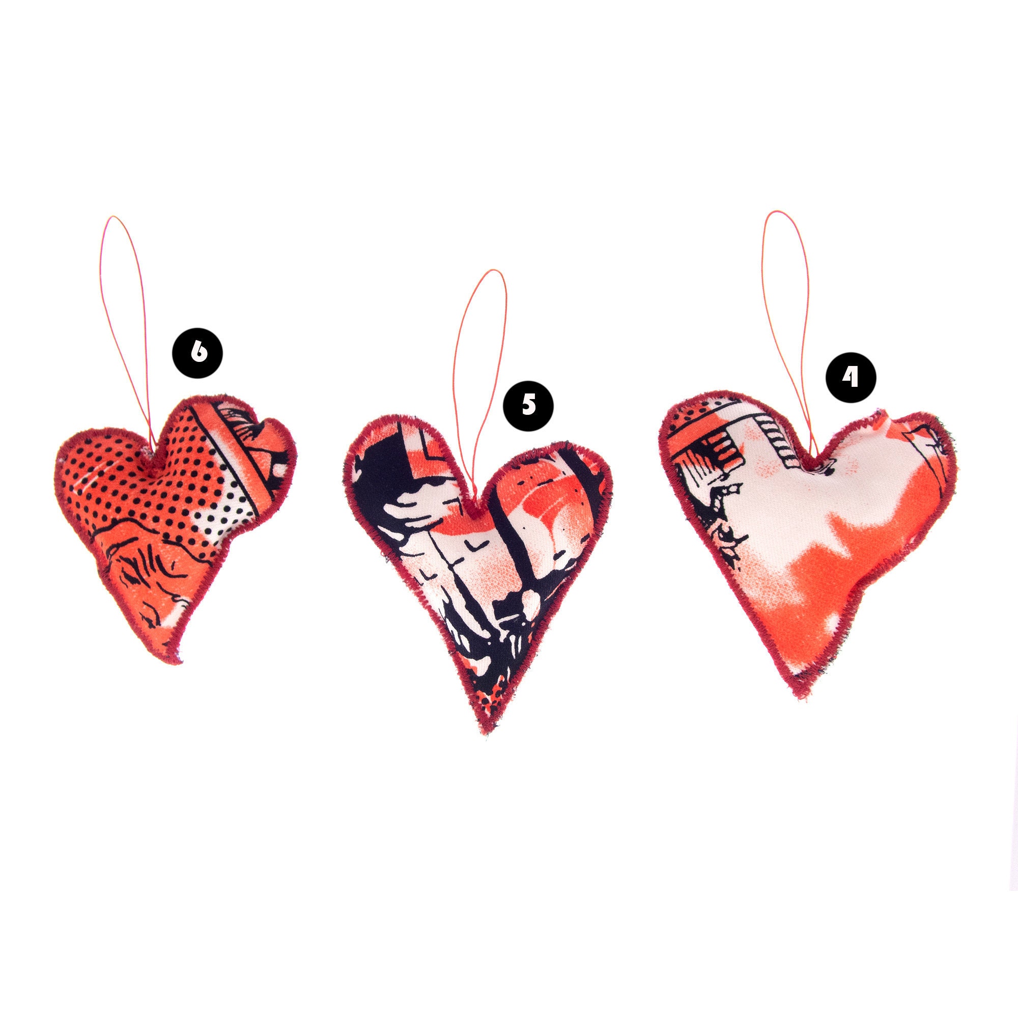 handmade valentines gift for men stuffed heart ornament favor