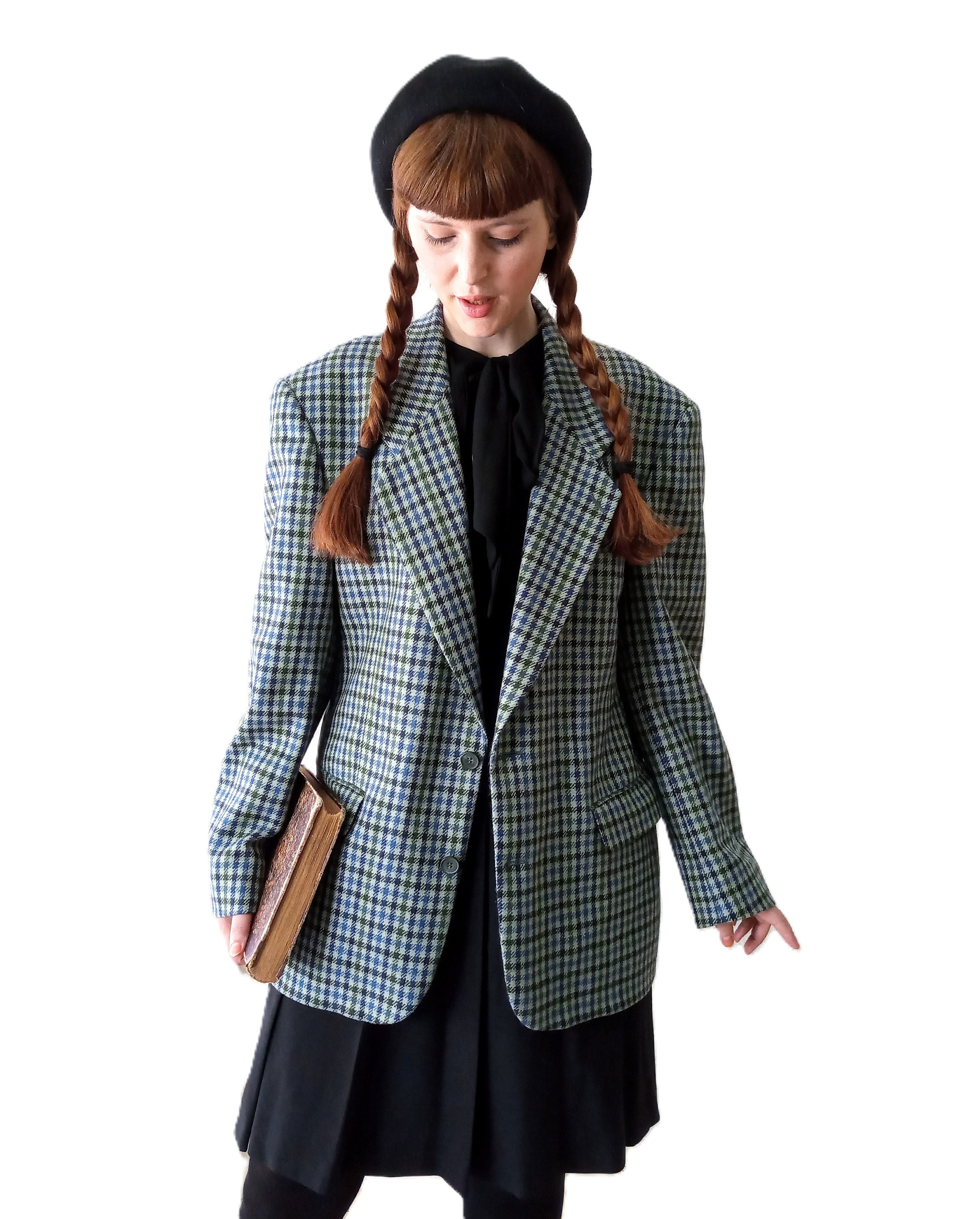 porter-un-blazer-oversize-en-look-retro