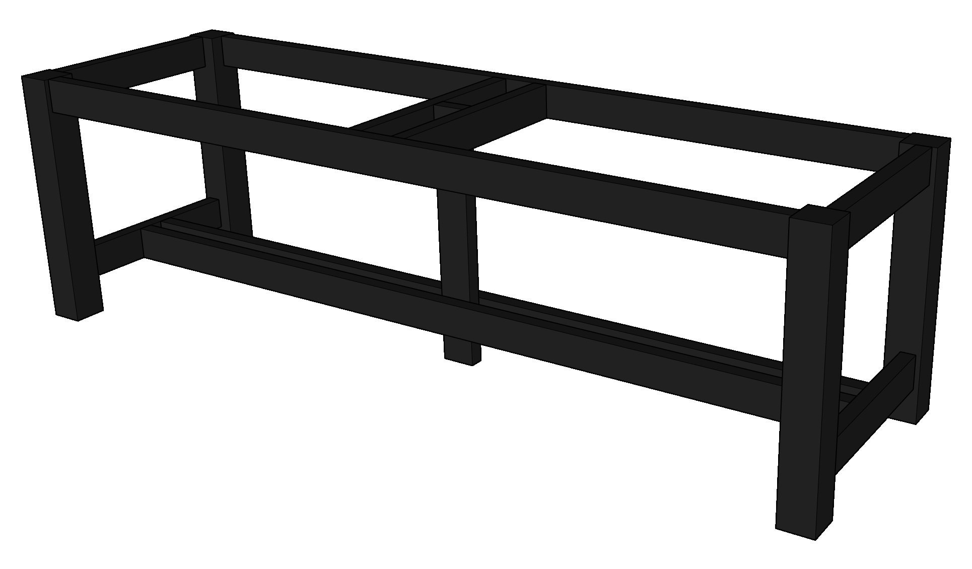 step 7 in diy outdoor table build