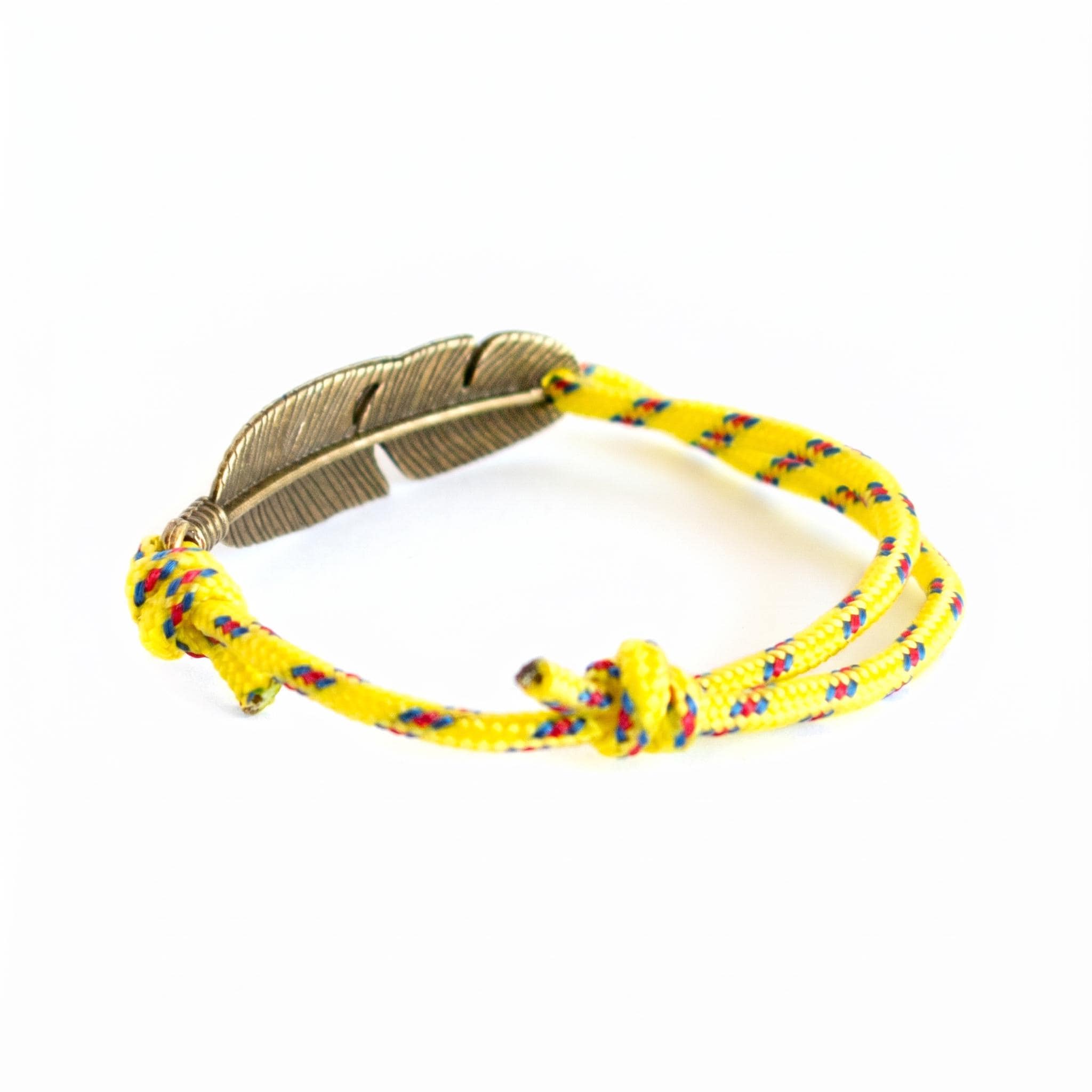 NadamLada adventure bracelet with feather accent, meaningful jewelry for nature lovers