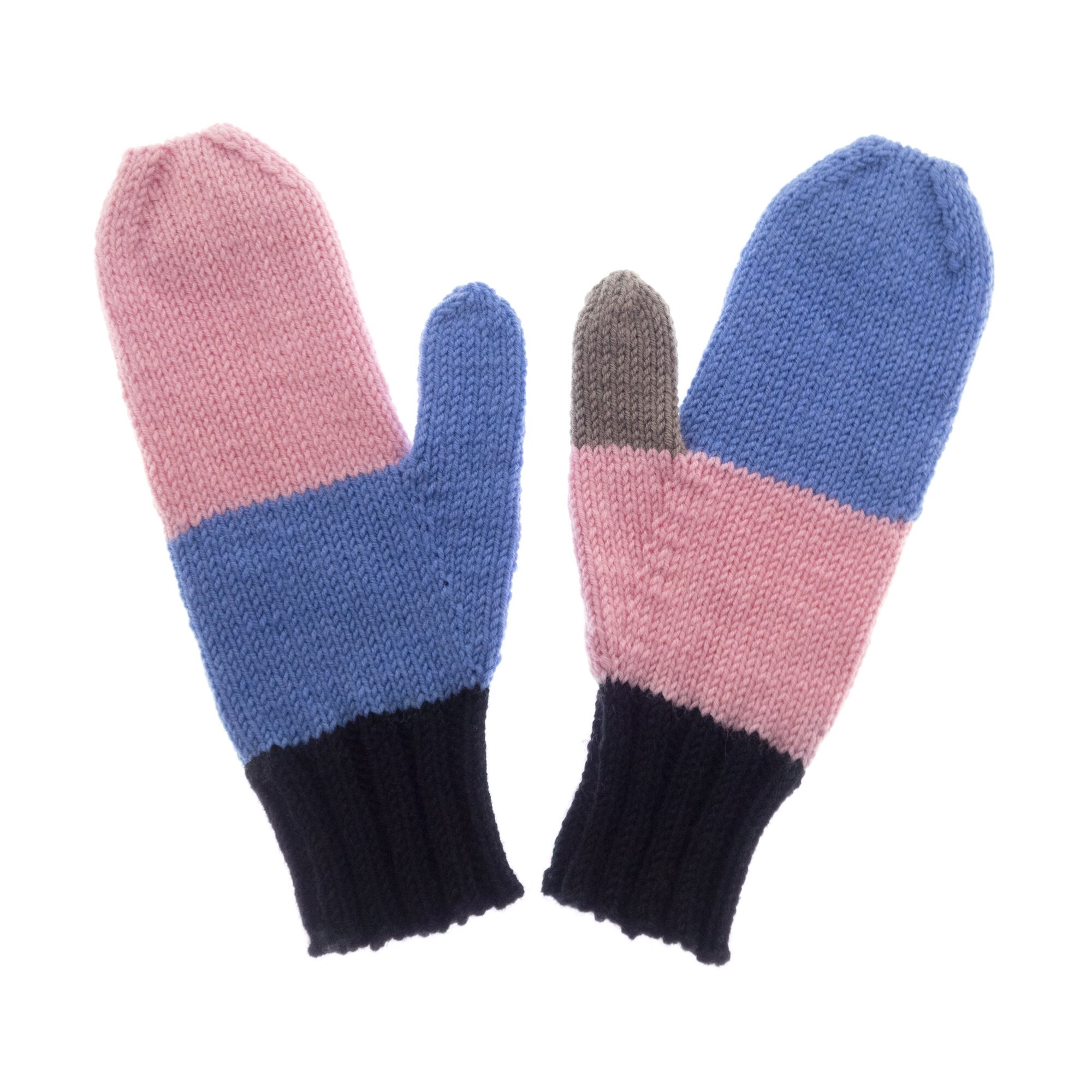 handmade mittens for women, woollen ladies gloves of warm cashmere wool