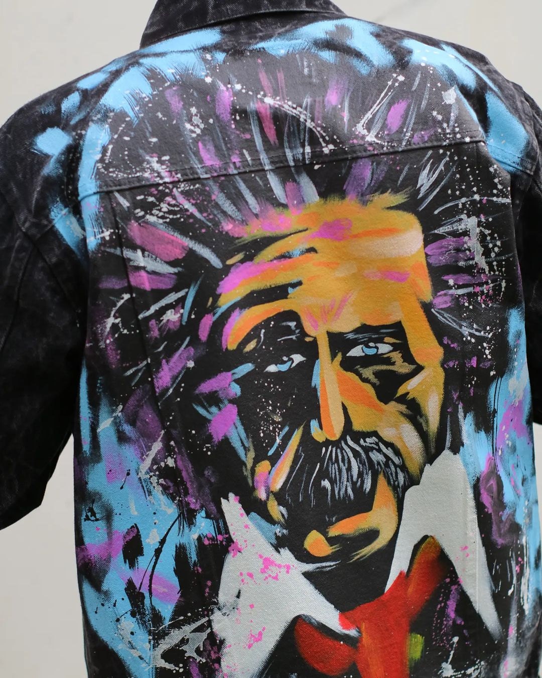 hand painted denim jacket
