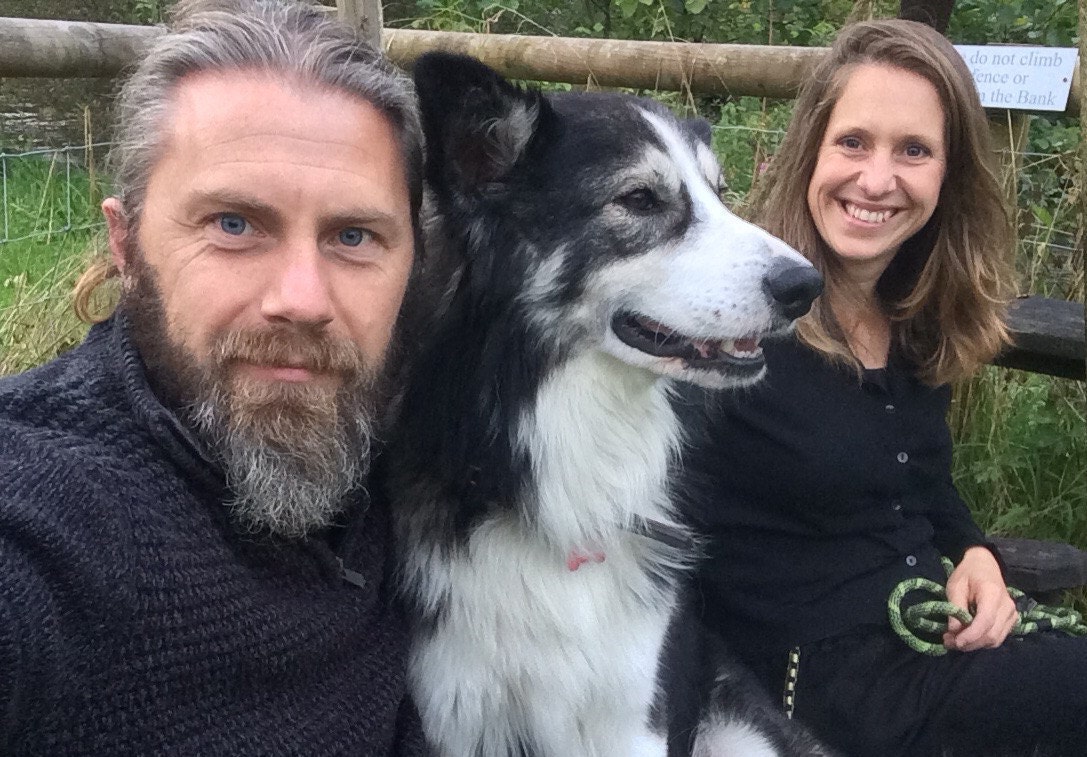 Shap - Alaskan malamute x collie - the 3 of us