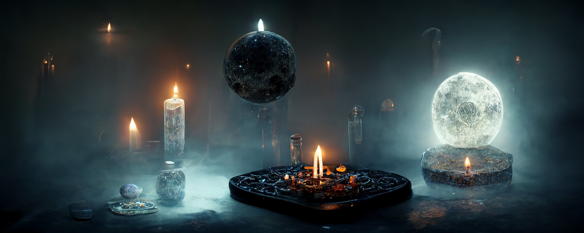 black magick ritual in progress