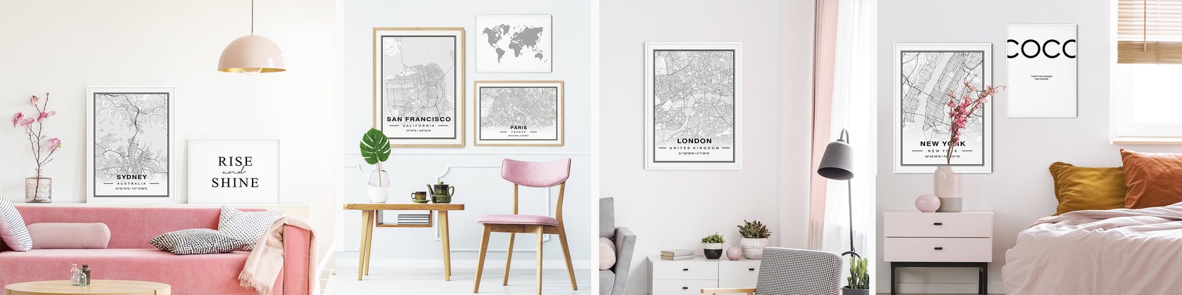 High Quality City Map Posters And Digital Art Von