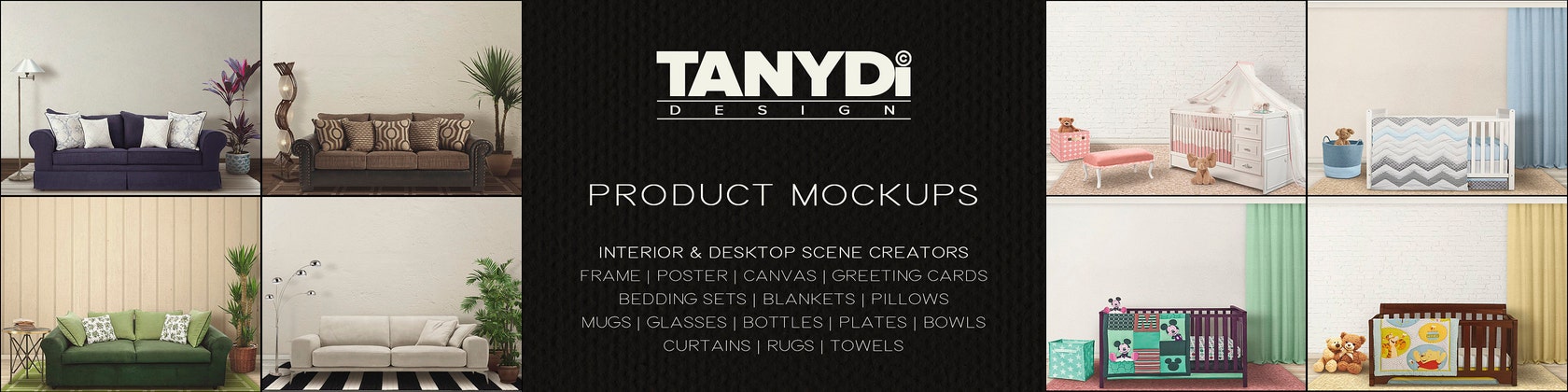 Product Mockups Scene Creators Photo Overlays By Tanydiartdesign