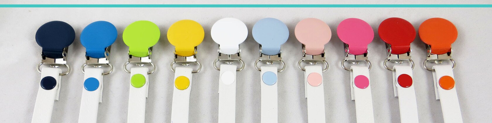 white Girl Boy Teddy Bear Pacifier Holder Clip white Satin Dressy Great for Nuk Avent.