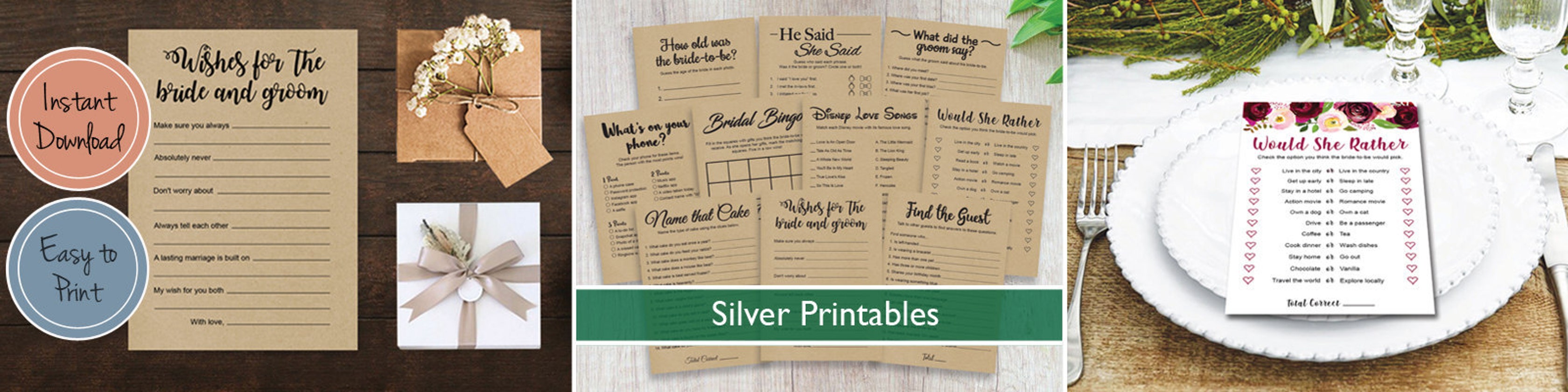 SilverPrintables - Etsy Canada