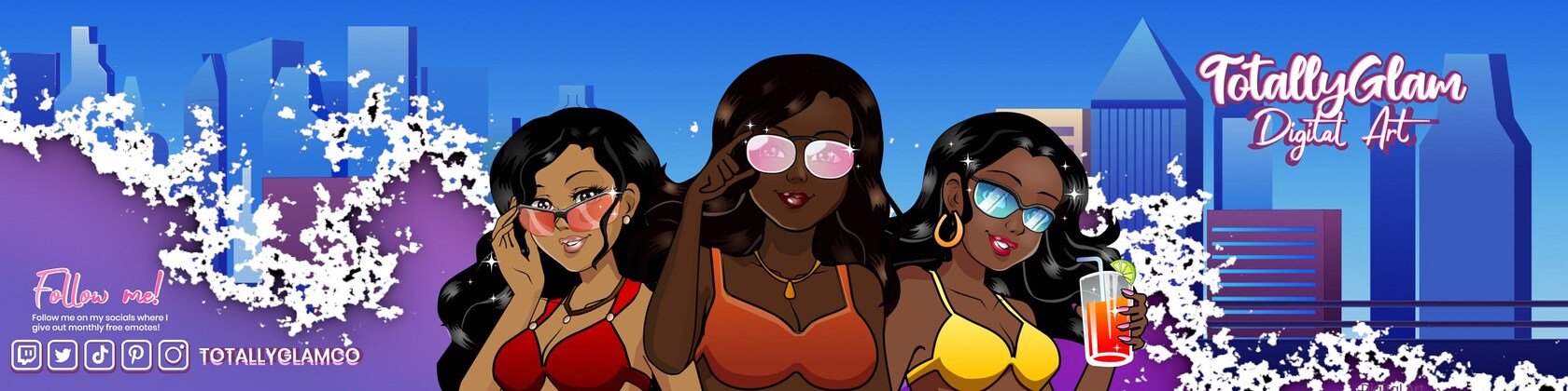 Animated Black Girl Chibi GG Emote – TotallyGlamCo