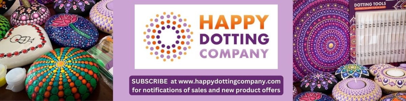 Happy Dotting Company - Large Rock Mold - Design #5-5.5 Inches Wide - Features A Round Smooth Shape and An Inbuilt Center Dot for Mandala and Stone