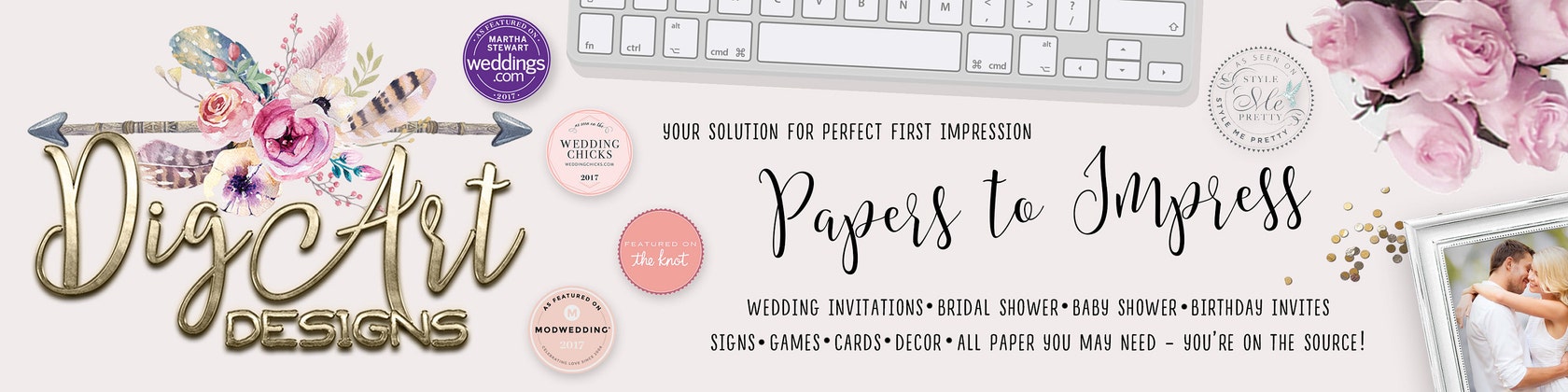 Printed Printable Invitations Signs Games Par Digartdesigns