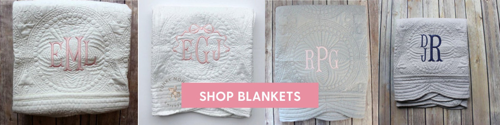 Monogrammed Baby Shower Gifts Baby By Funkymonkeychildren