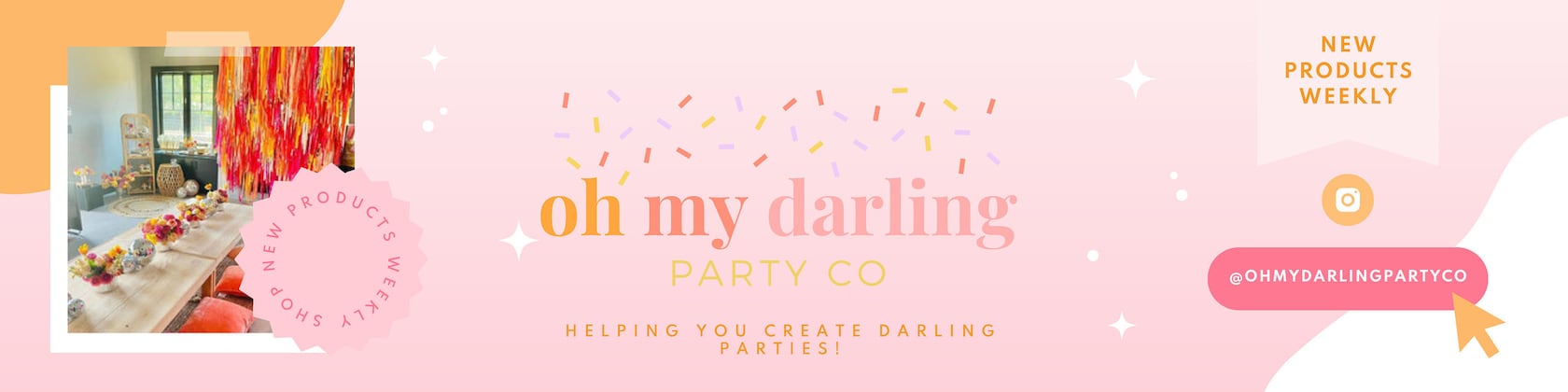 Pretty Pastel Rainbow Backdrop – Oh My Darling Party Co