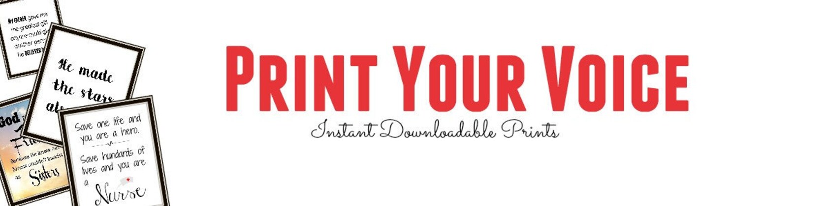 Print Shop by PrintYourVoice on Etsy