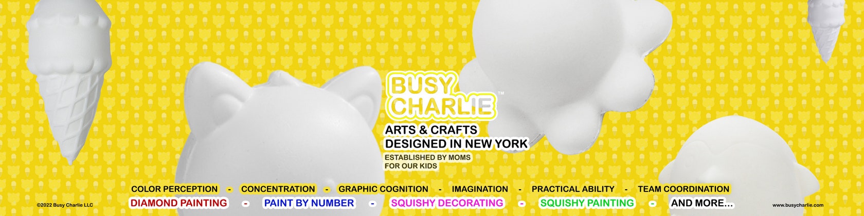 Busy Charlie 5D Diamond Painting - Arts and Crafts for Kids Ages 6