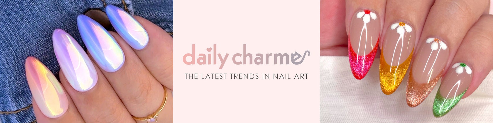 Daily Charme Nail Art Foil Paper / Rose Gold Pink Metallic