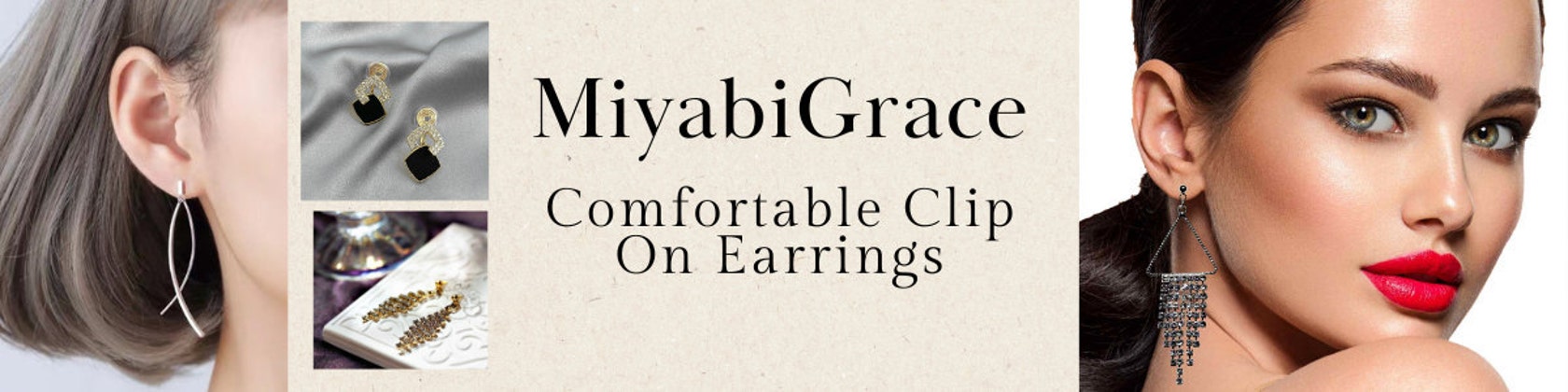 If you cannot find any stores which sell clip on earrings in your area,  buying items online, Miyabi Grace is the best solution