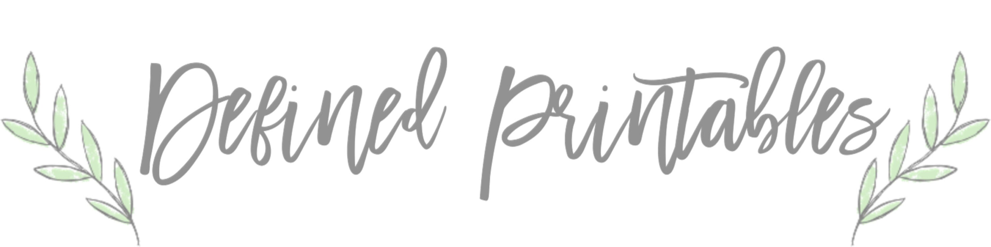 DefinedPrintables Etsy DefinedPrintables Etsy