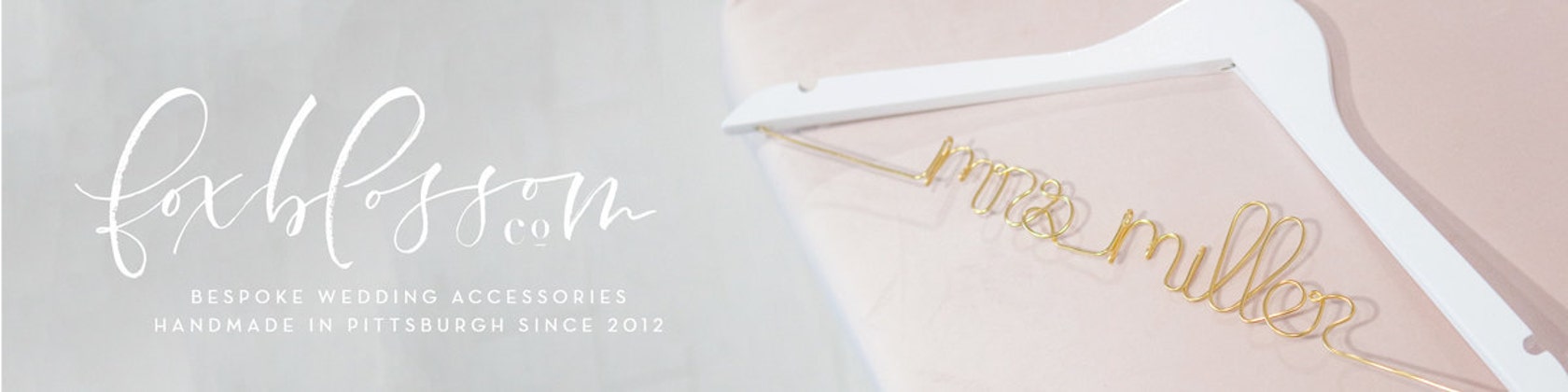 Personalized Wedding Dress Hangers - Foxblossom Co.