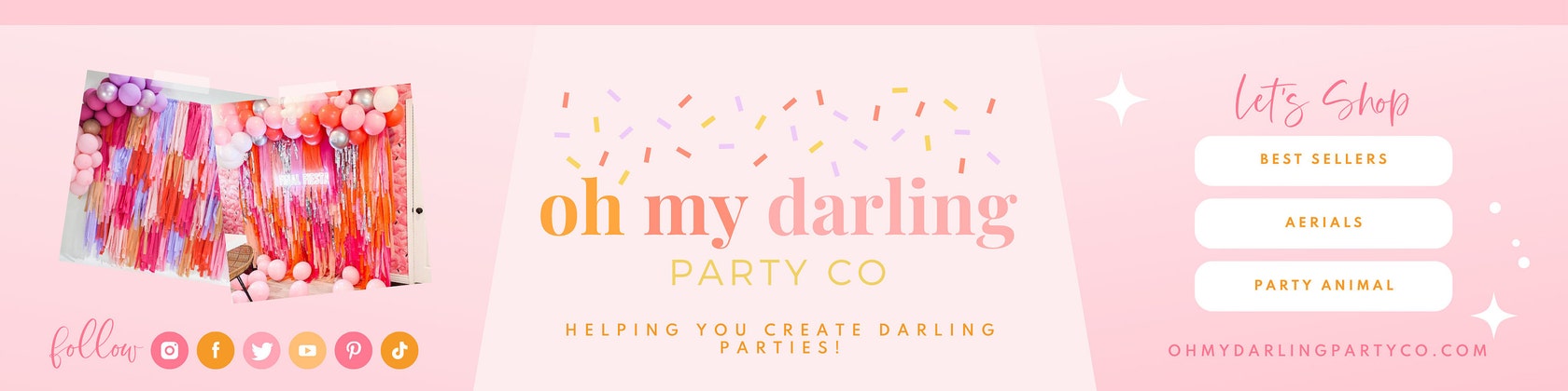 Pretty Pastel Rainbow Backdrop – Oh My Darling Party Co