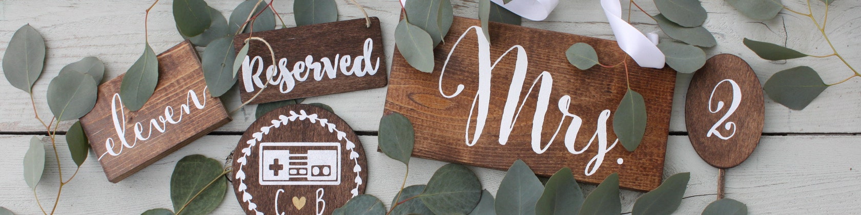 Vintage Style Wedding Decor by LivyandPep on Etsy