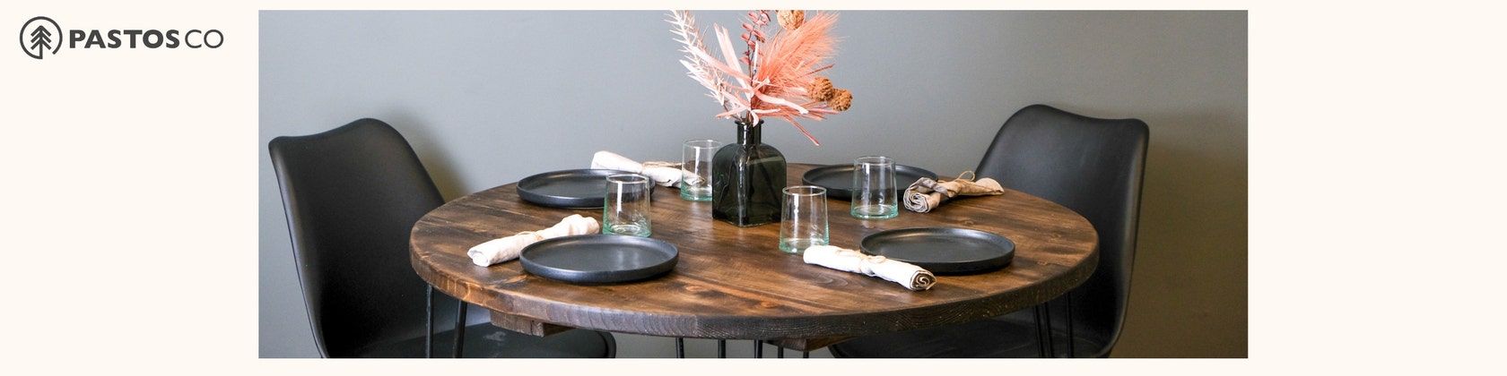  Design 59 Patas de metal para mesa de comedor, base de mesa para  escritorio, cocina, restaurante y otras mesas, patas negras para muebles,  pedestal de acero, muebles modernos de mediados de