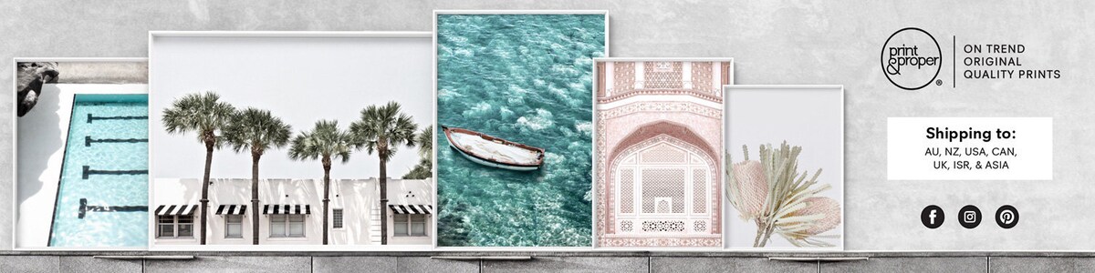 Designed in Sydney. Wall Art Canvas & Framed by PrintandProperAU