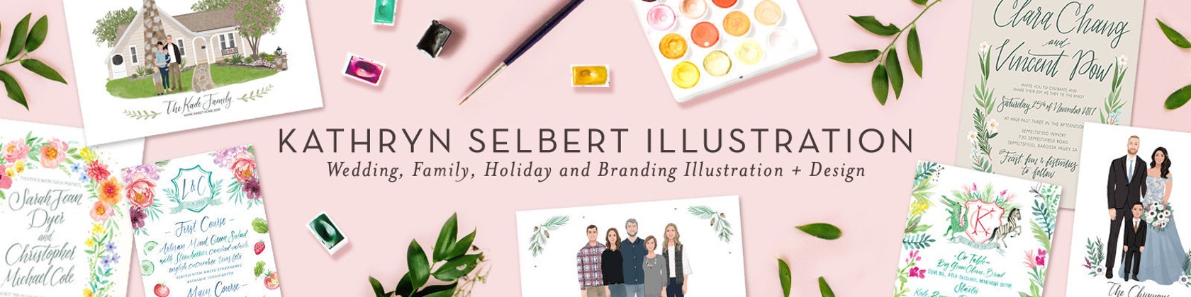 Wedding Family and Branding Illustration Design by 