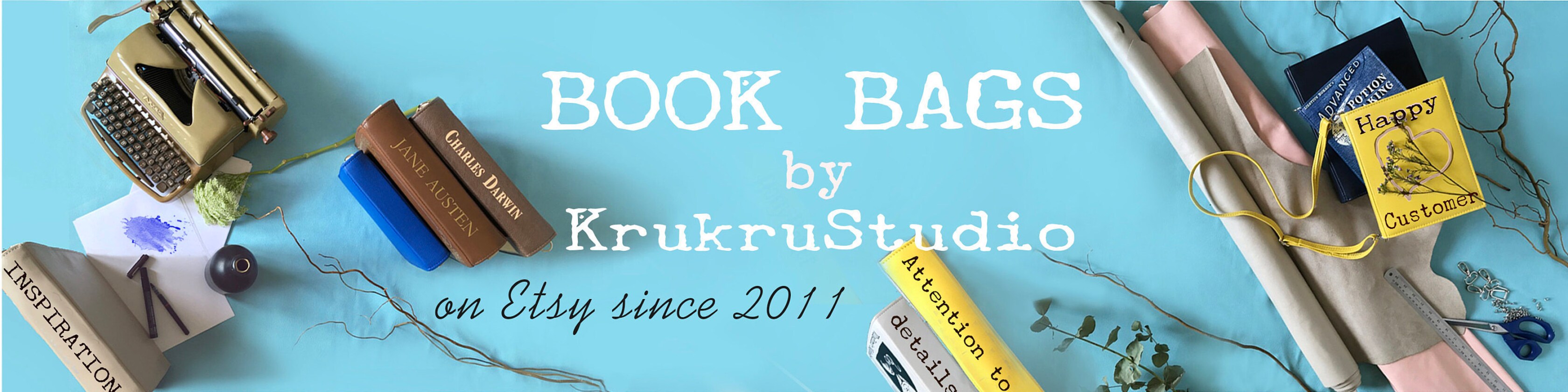 Book purses Book clutches Literary bags by KrukruStudioBooks