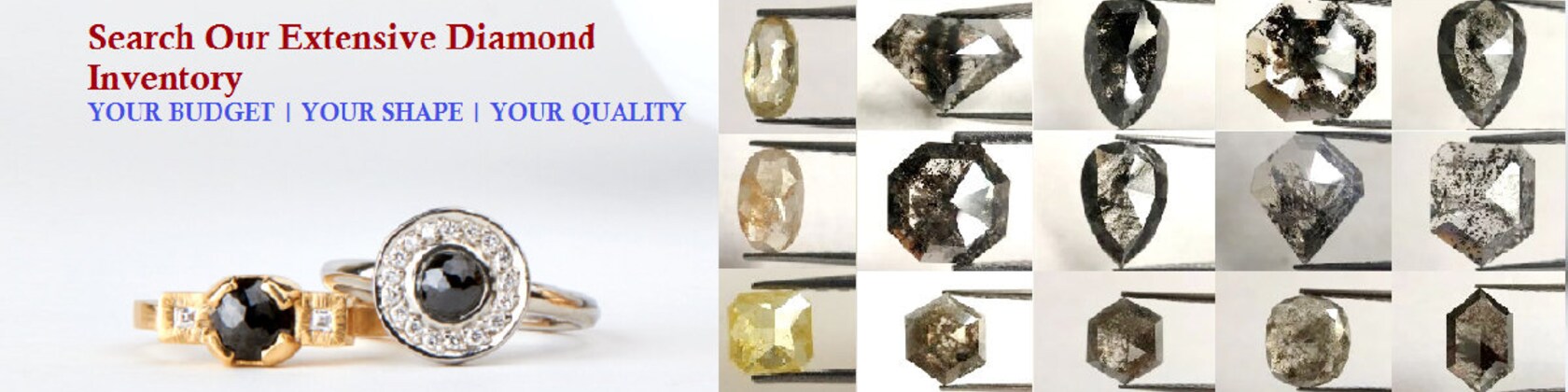 natural diamond salt pepper