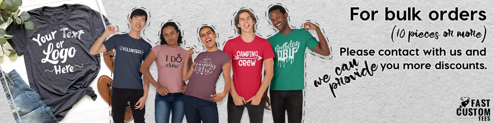 custom t shirts fast