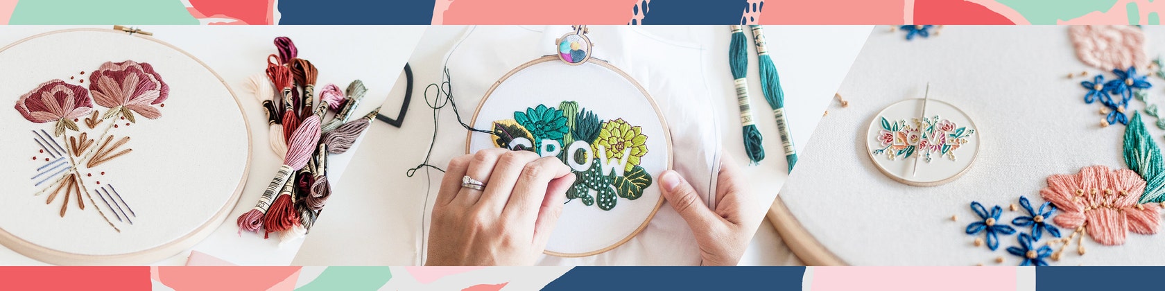 Handmade Embroidered Goods &amp; Supplies by BrynnandCo on Etsy