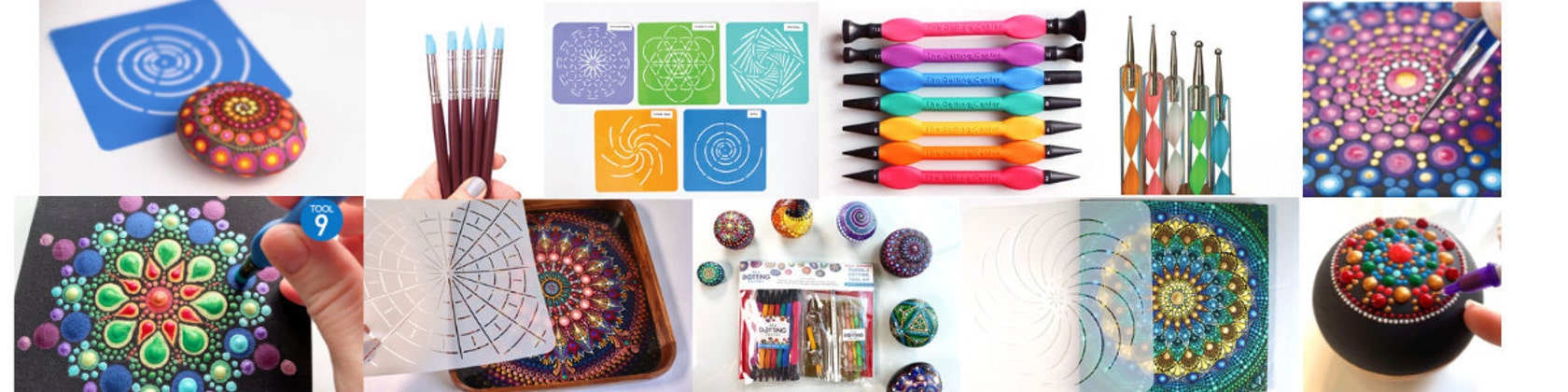 Dot Mandala Painting Kit - Dotting Tools and Stencils for Dot Mandala  Painting - The Dotting Center