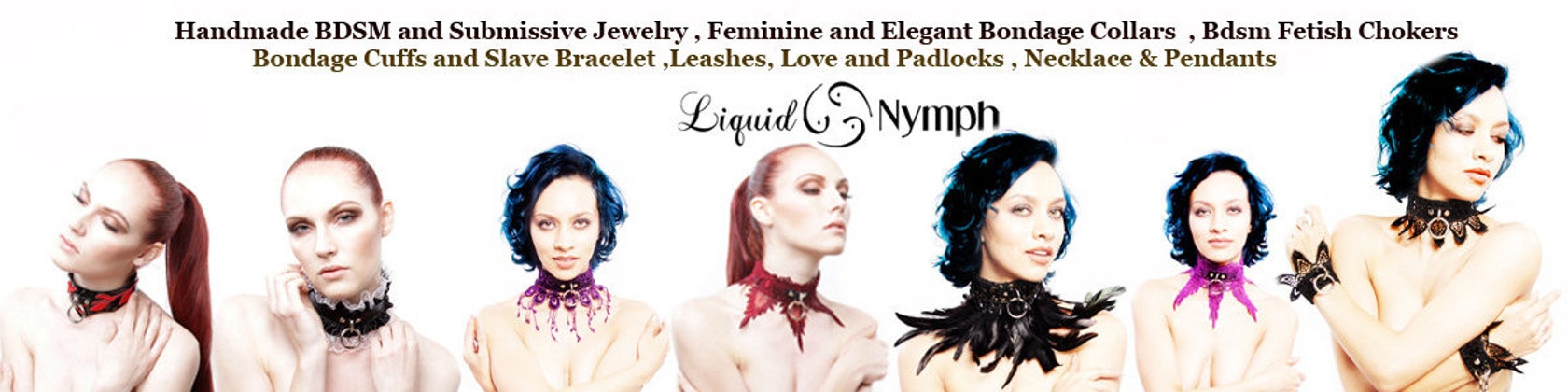 BDSM Collars & Day Collars Fetish Cuffs and Leashes by LiquidNymph