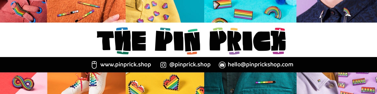 The Pin Prick • London, UK • LGBT Rainbow Gay Pride Pins (and more!)